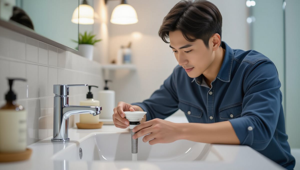 팝업 마개와 배수 트랩 교체