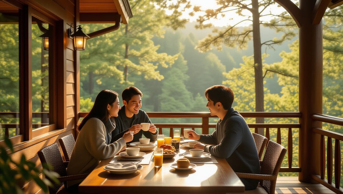 🏡 숲체원 숙박 및 편의 시설