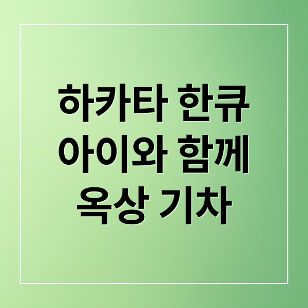 하카타 한큐아이와 함께옥상 기차 (후쿠오카 아이랑 하카타 한큐 백화점)