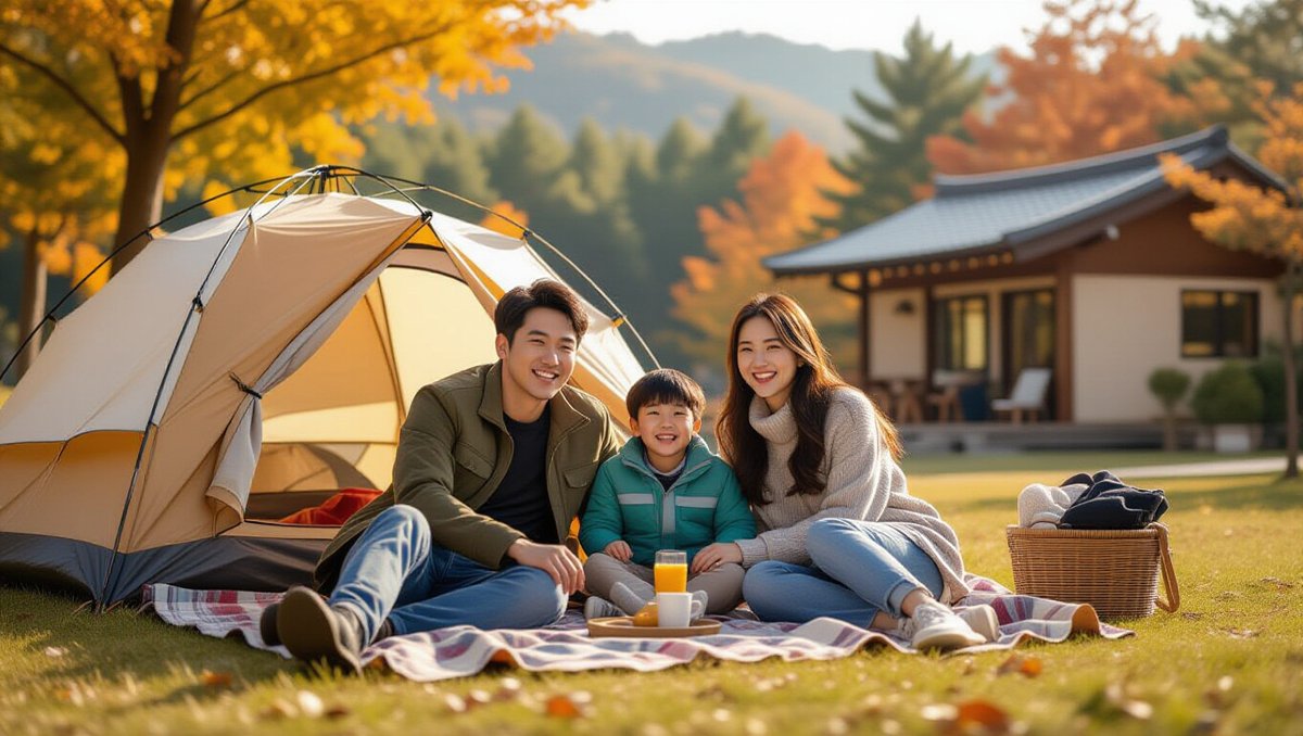 📍 캠핑장 환경과 에어텐트 사용 팁