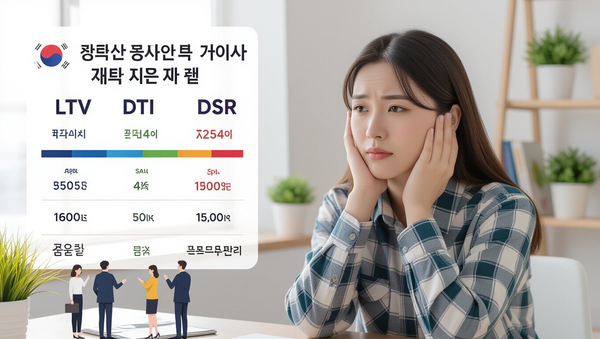 🔍 LTV, DTI, DSR의 차이점과 상호 관계