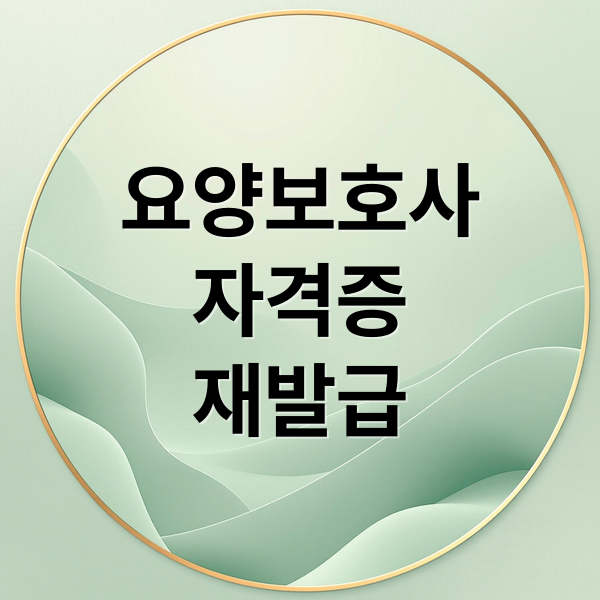 요양보호사
자격증
재발급 (요양보호사 자격증 재발급)