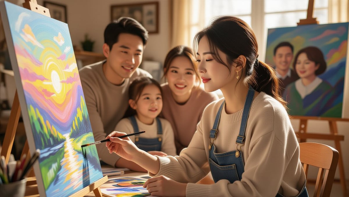 💡 성공 비결: 예술, 가족, 그리고 자신감