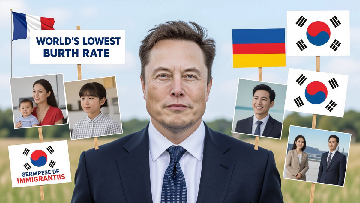 📉 한국 인구 위기: 머스크의 날카로운 진단