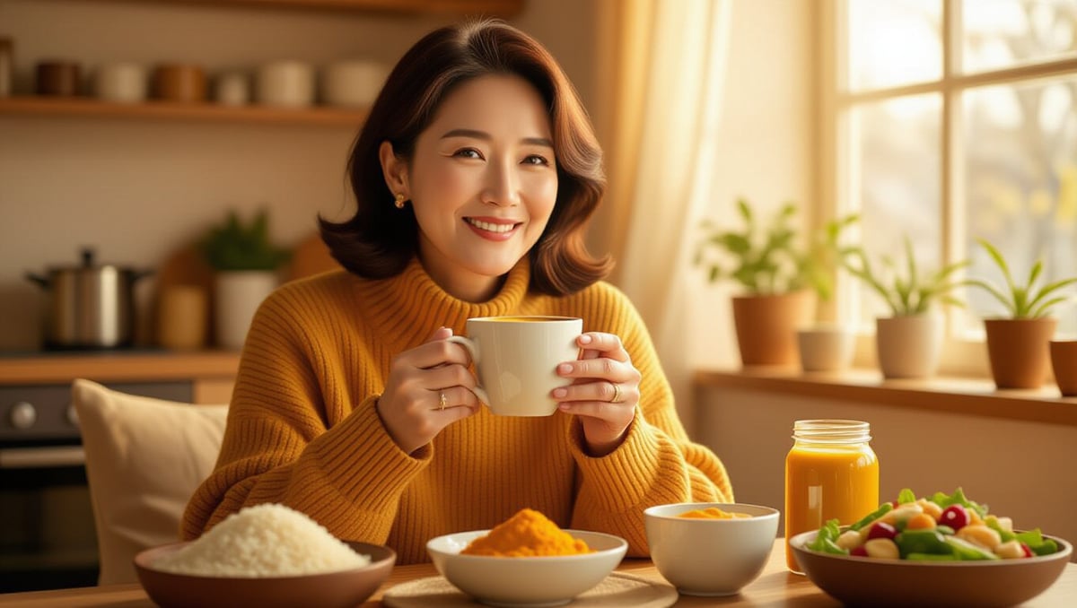 🌸 갱년기 증상 완화, 강황가루 활용법