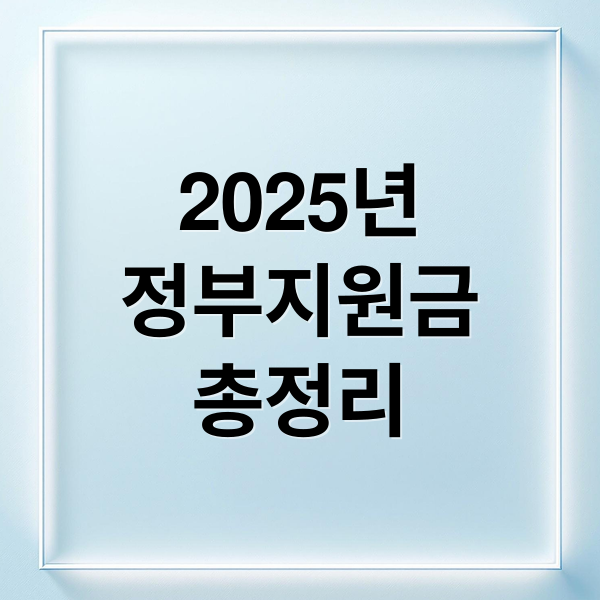 2025년
정부지원금
총정리 (정부 지원금 신청, 놓치지 마세요! 숨어있는 지원금 찾기)