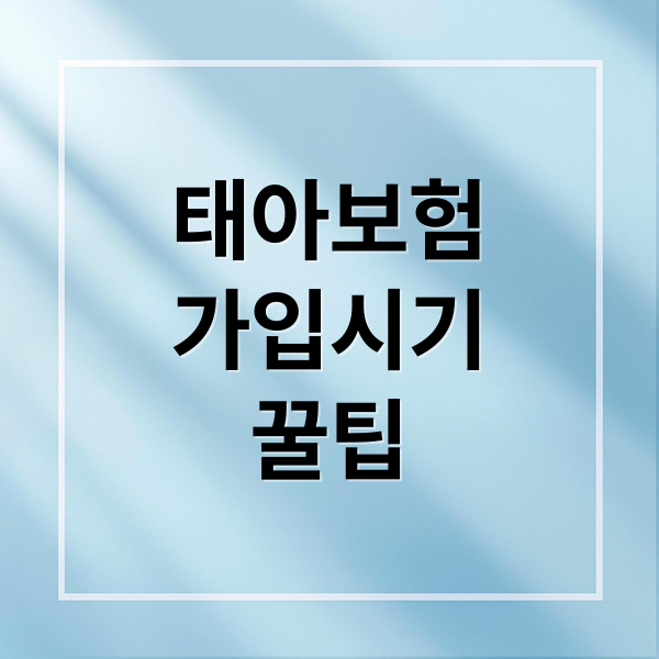 태아보험
가입시기
꿀팁 (태아보험 내돈내산 꿀팁)