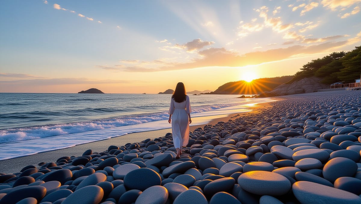 🌊 울산 주전 몽돌해변: 동해의 힐링 스팟