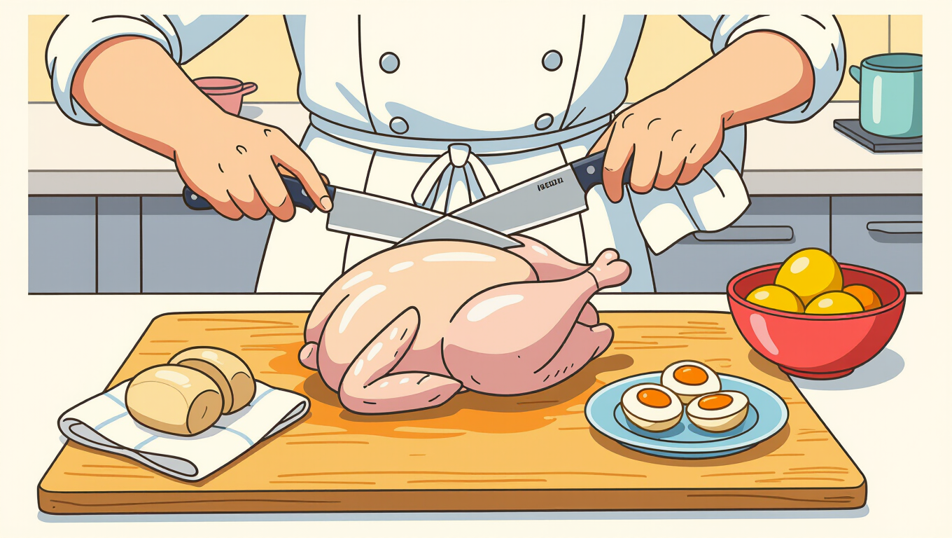 🔪 닭 손질의 핵심 과정