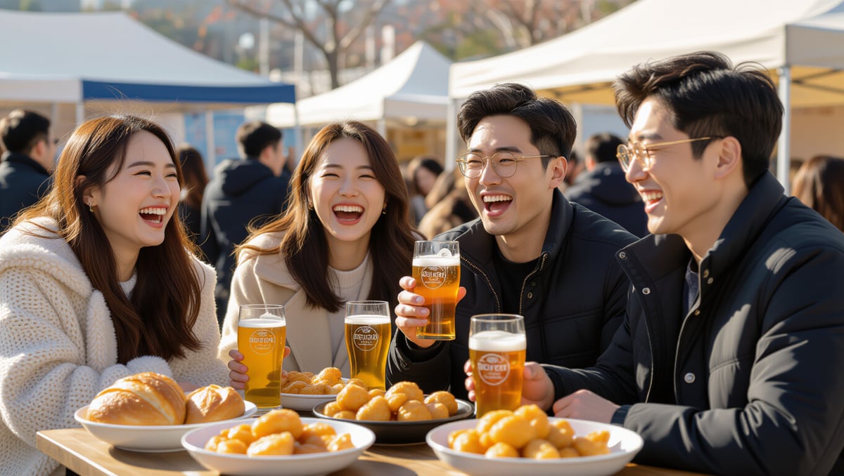🍻 미식의 향연: 공주 밤 맥주와 음식