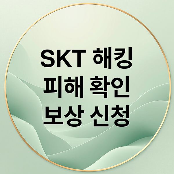 SKT 해킹
피해 확인
보상 신청 (SKT 해킹 보상 신청)